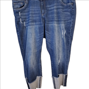 KUT from the kloth cropped and cuffed Cameron jeans for ladies size 22W